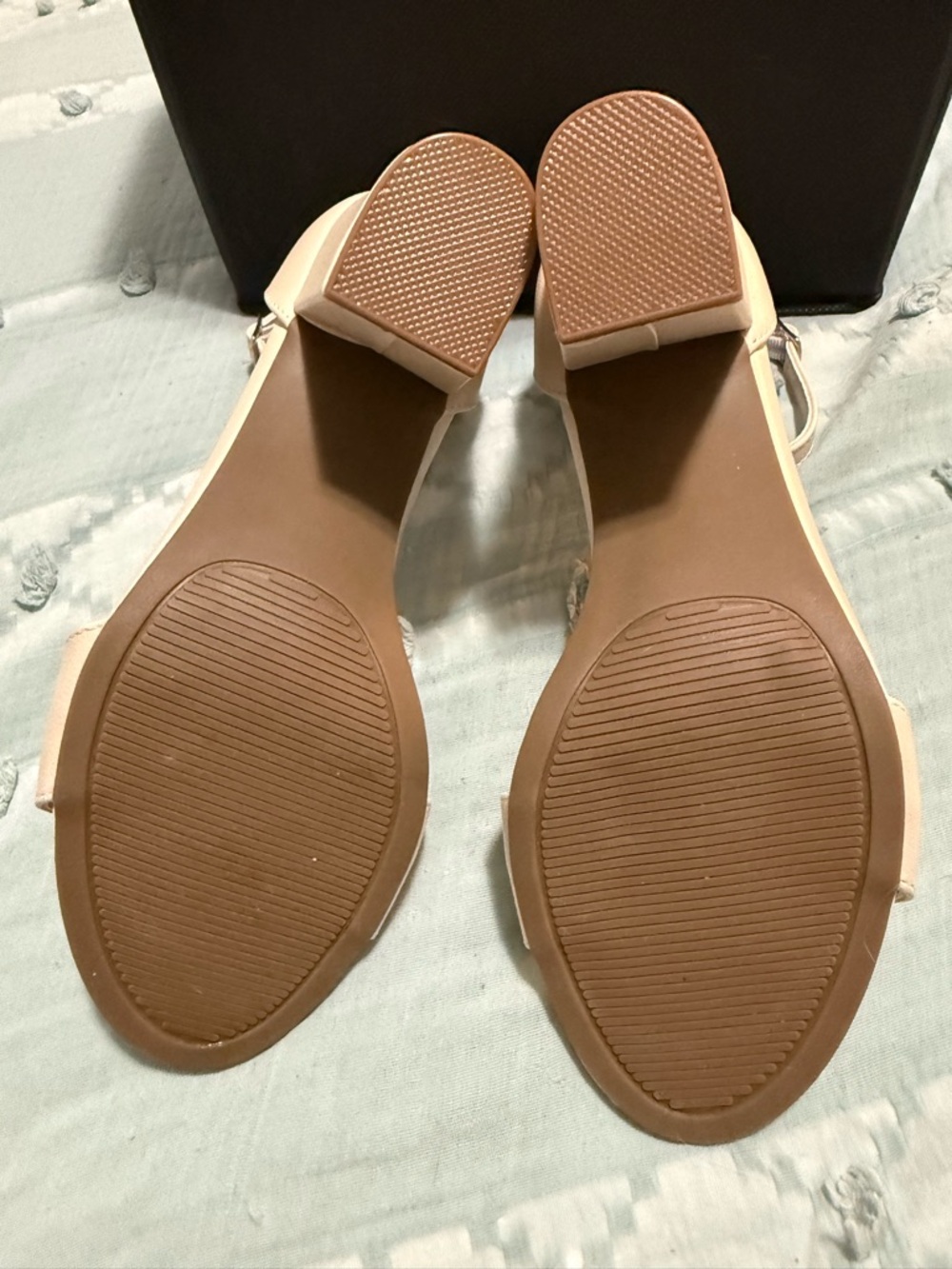 Sugar Women's Cream Ankle-Strap Block Heels - Picture 3 of 3